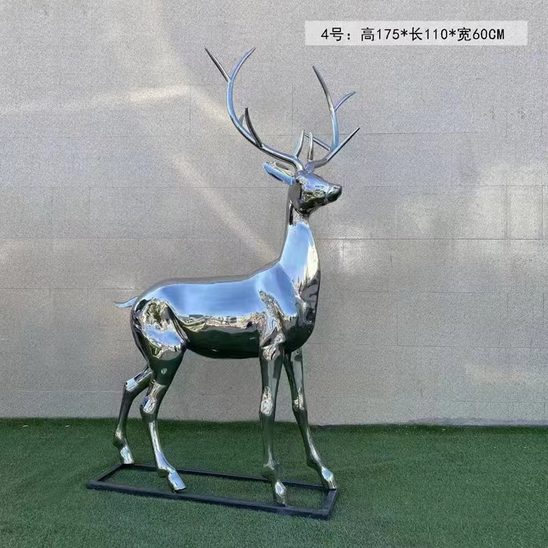 Stainless Steel Deer Statue