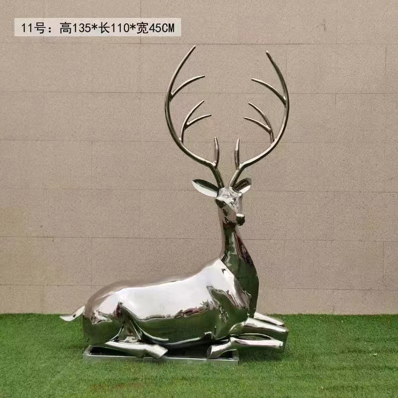 Stainless Steel Deer Statue
