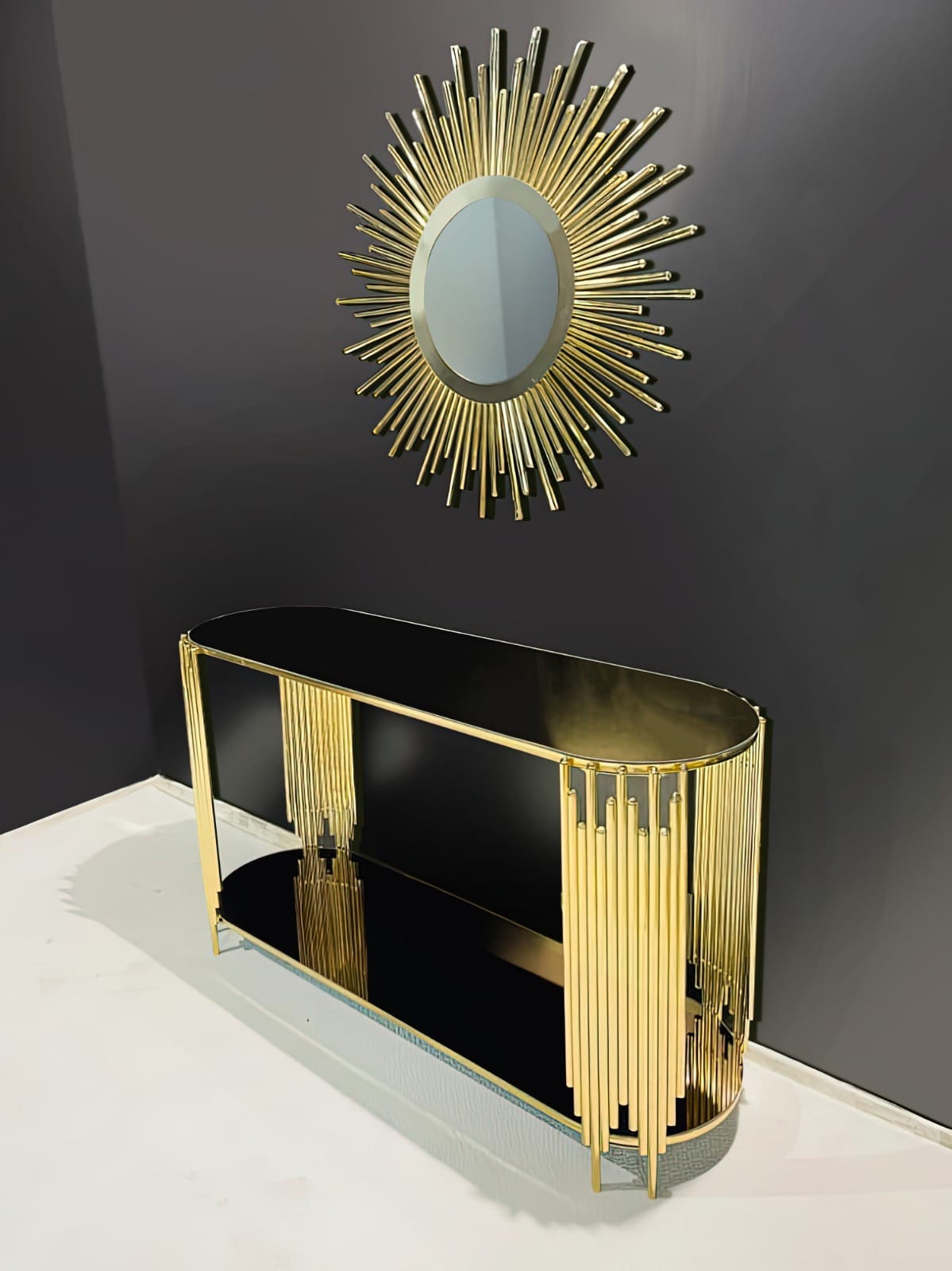 Gold furniture coffee table