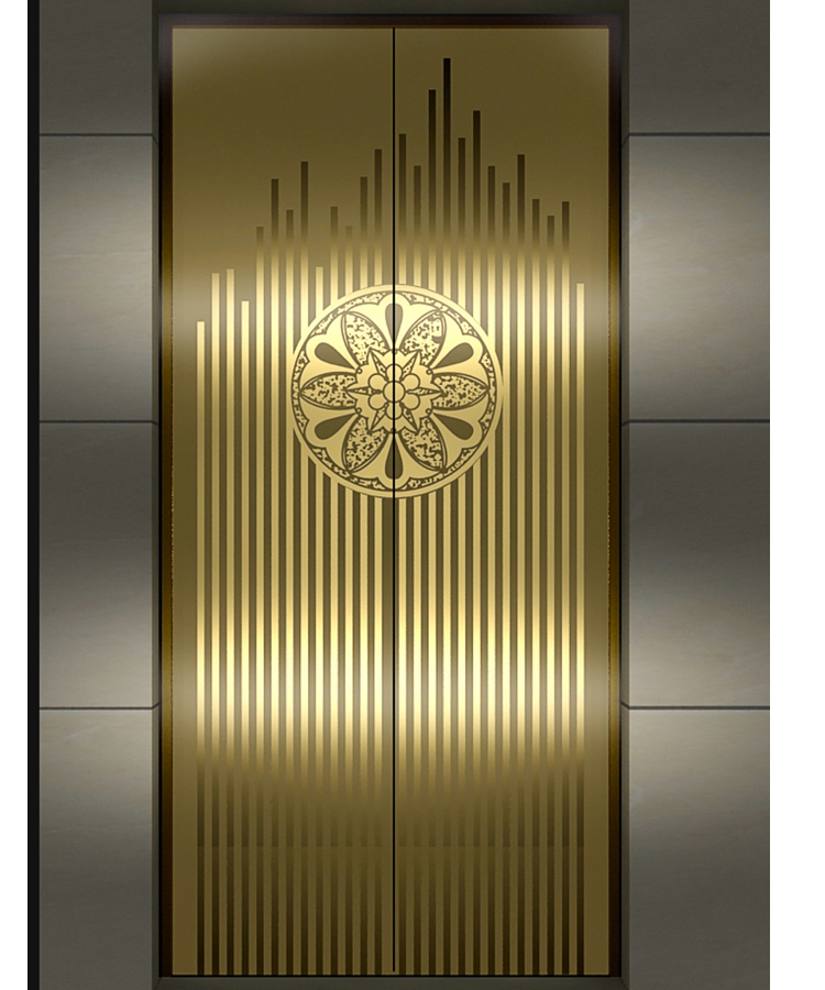 Champagne gold mirror stainless steel for elevator decoration